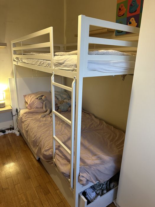 Belice 90x190cm metal branco, como novo