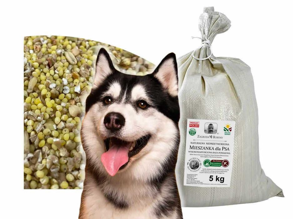 Najzdrowsza Mieszanka Naturalna 5Kg dla Psa HumanGradeKarmabezGlifosat