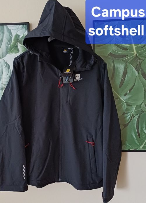 Campus kurtka softshell, kurtka męska z kapturem nowa