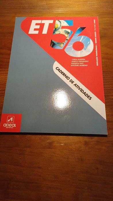 Livro Caderno de actividades ET 5° e 6° ano. Novo.