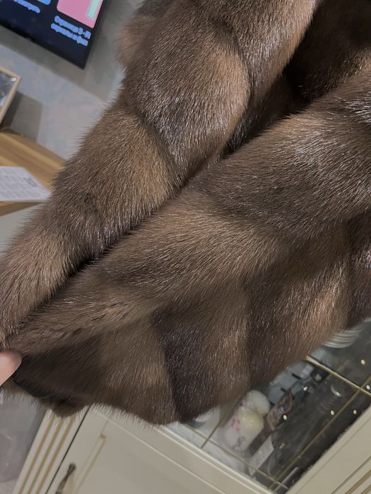 Греция! Самая трендовая норковая шуба! Диагональная раскладка!