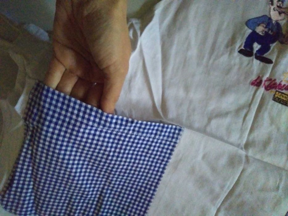 2 fartuchy kuchenne bawełniane kucharskie płócienne damskie