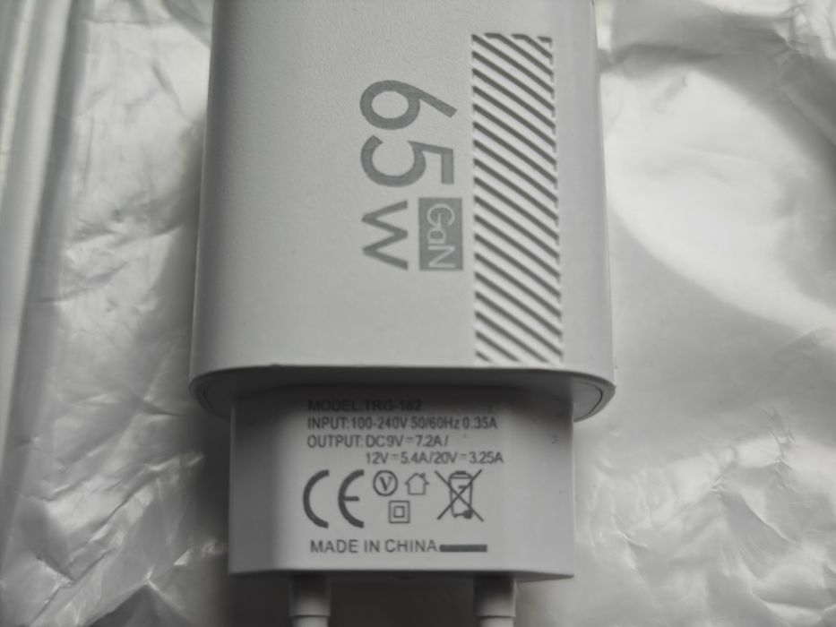 Зарядний пристрій для смартфонів 65W Poco Realme Redmi Xiaomi OnePlus Oppo