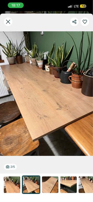 Blat roboczy 70 cm x 190 cm do kuchni warsztatu