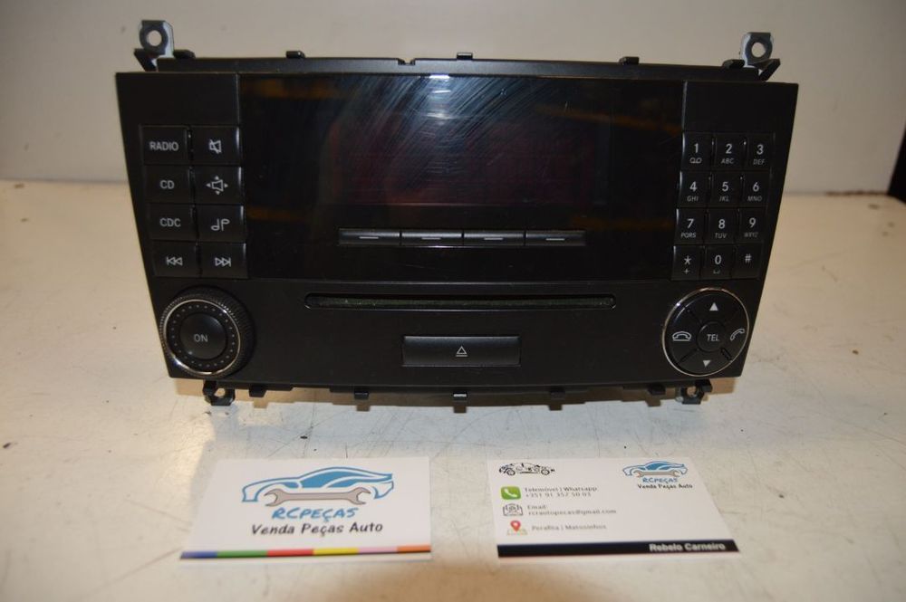 RADIO AUTORADIO LEITOR CD MERCEDES BENZ CLASS C W203 A2038704589