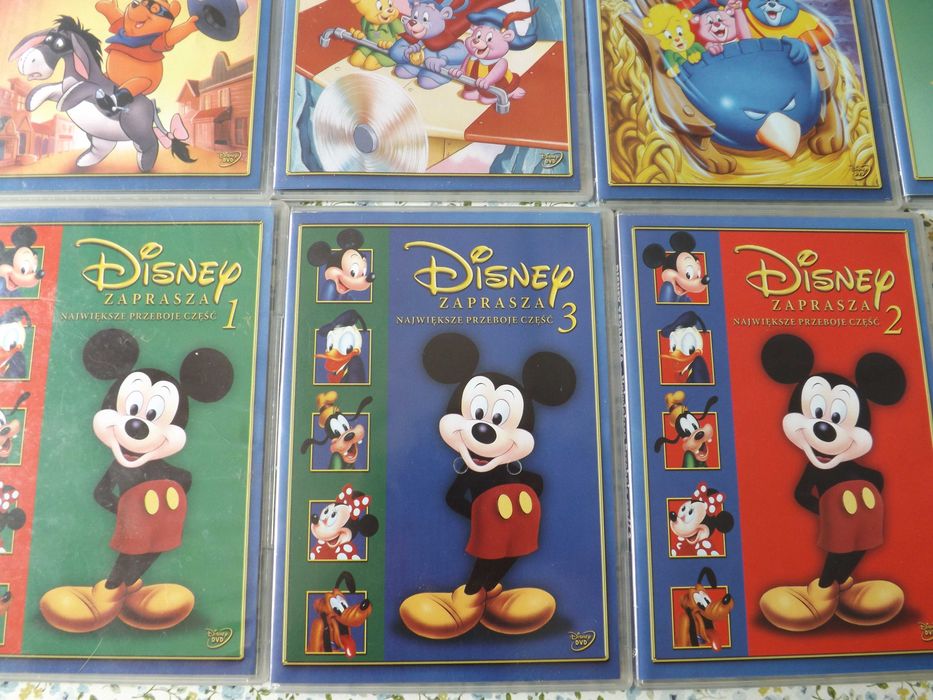 Gumisie, Miki, Donald, Pluto dvd bajki film Puchatek Disney