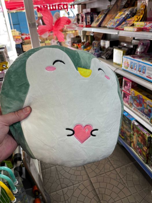 Іграшки м'які авокадо та пингвін