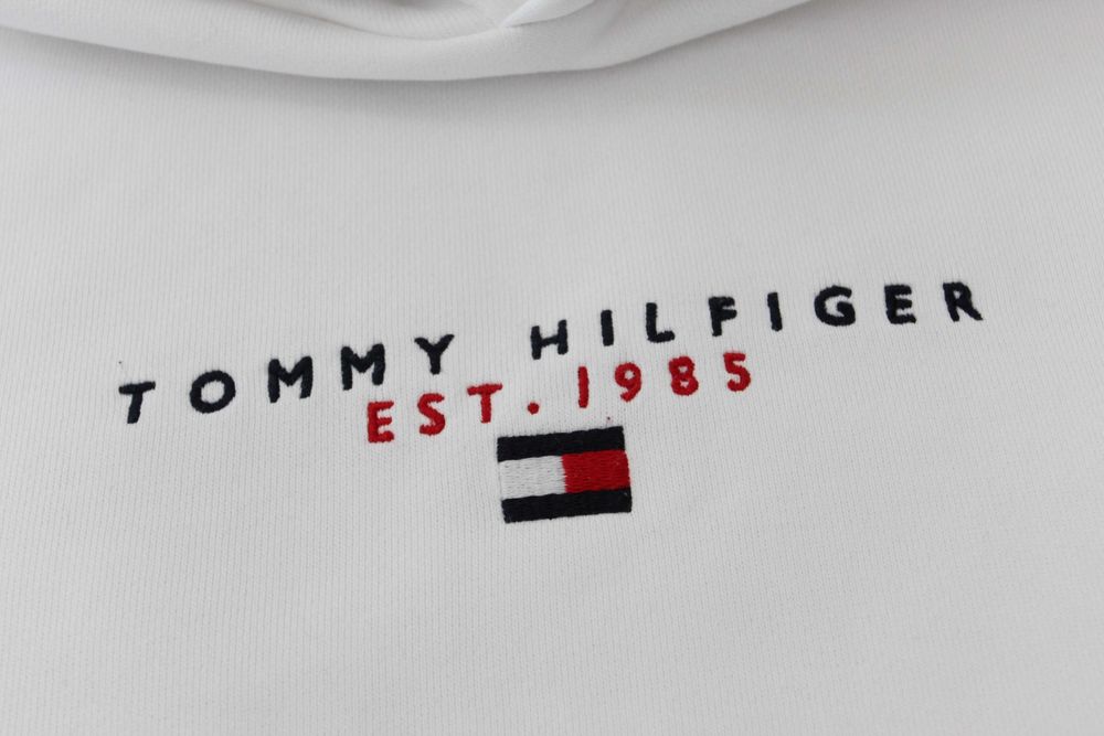 Tommy Hilfiger czysta biel bez wad, unisex XL/L