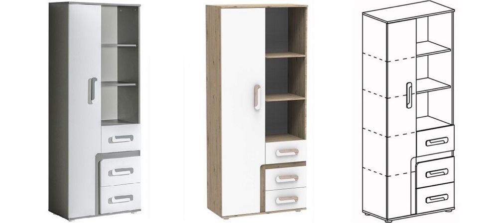 zestaw mebli jasny dąb