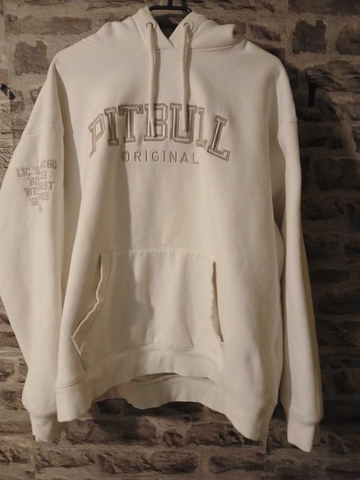 PITBULL WEST COAST Bluza Damska z Kapturem Oversize TYRIAN OFF WHITE