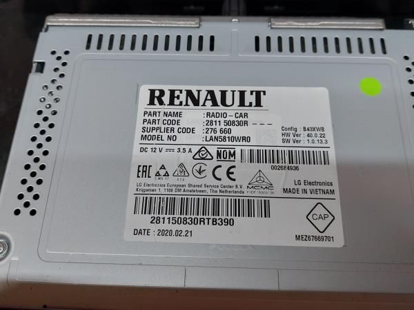 Rádio / auto-rádio RENAULT Master III (FV)