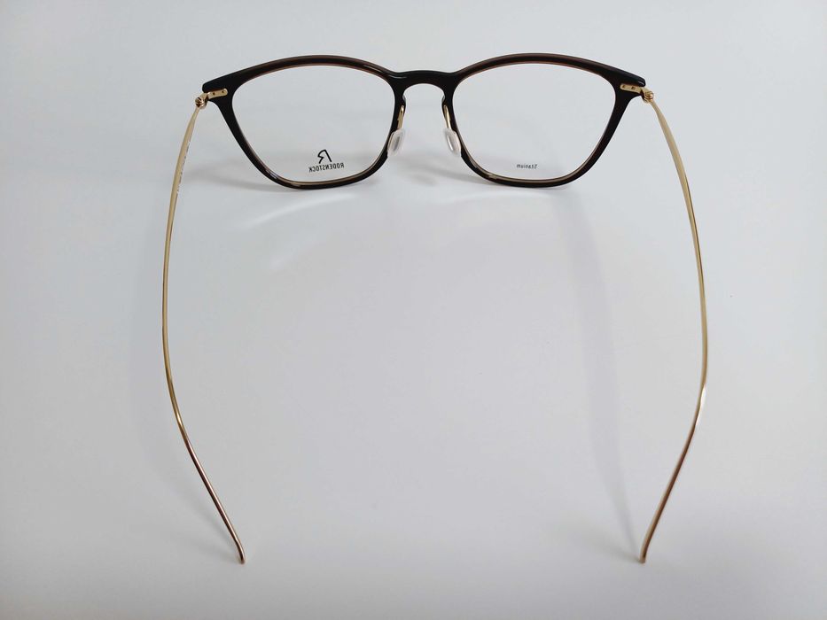 Okulary Rodenstock R7134 Oprawki ciemny brąz złote