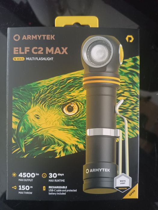 Super Mocna latarka czołowa Armytek ELF C2 MAX 4500LM białe światło