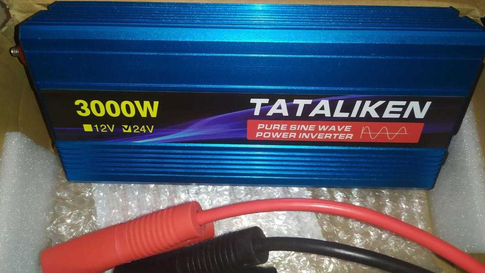 Інвертор 24В - 220В Tataliken 3000W для холодильника. Чиста синусоїда