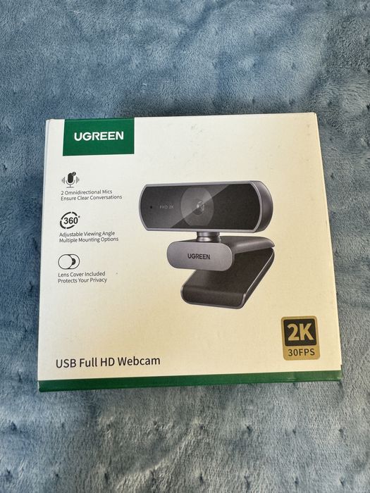 Веб-камера UGREEN 2K 30FPS USB з мікрофоном, нова
