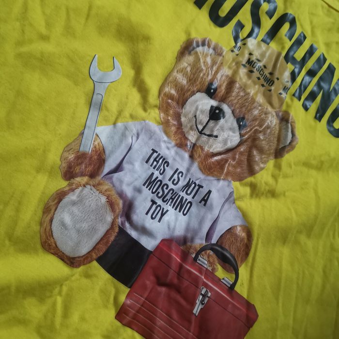 T shirt damski żółty Miś z misiem M