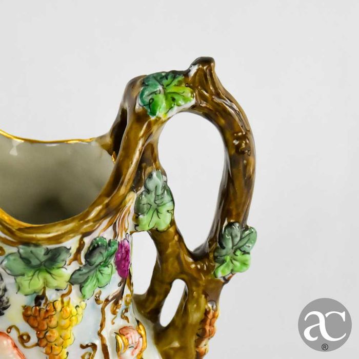 Jarro porcelana espanhola Salvador Mallol, anos 1950 a 1970