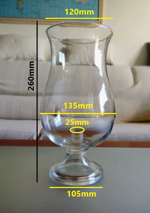 Par de porta velas em vidro Marinha Grande