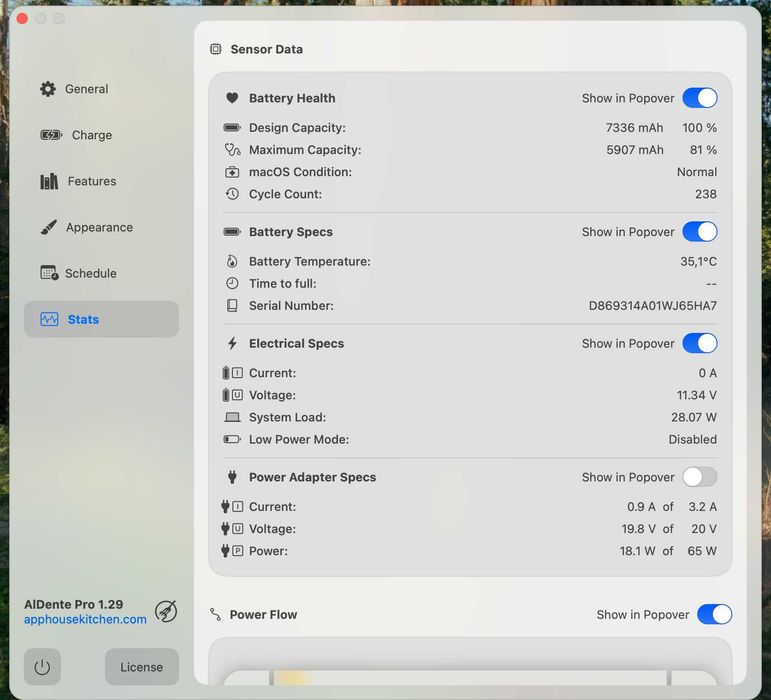 MacBook Pro 15 2019 2,3 GHz i9 16GB 4GB-video 512GB