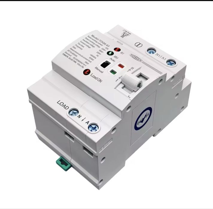 Автомат вводу резерву АВР Tomzn TOQ6-63/2 63A однофазний