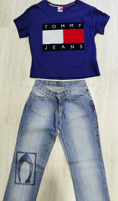 Conjunto calças Just Cavalli + t-shirt Tommy Hilfiger