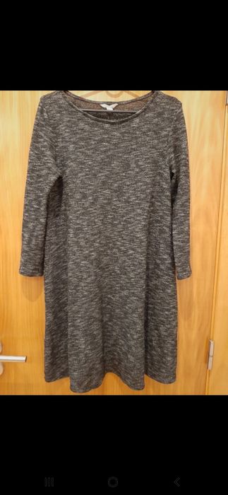 Vestido curto cinza tam S