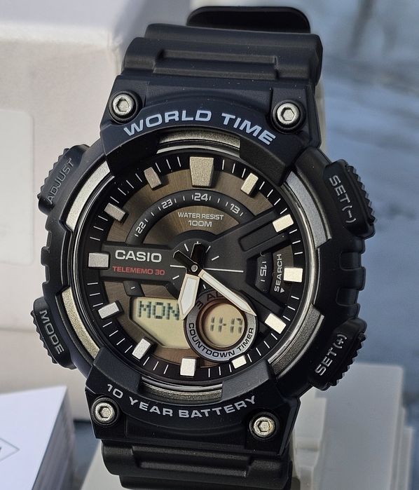 Casio AEQ-110W AVDF, оригінал, гарантія, новий, 10 років батарейка