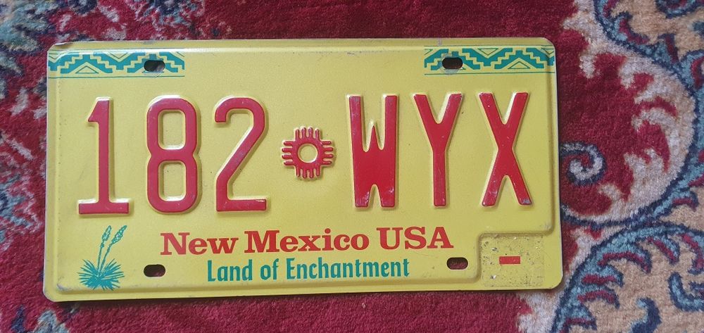 New Mexico tablica rejestracyjna USA oryginal