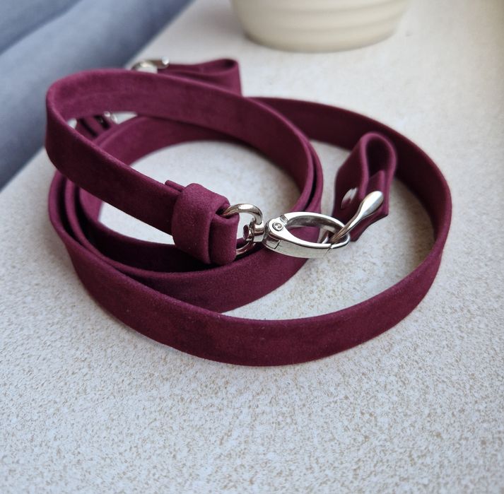 BORDO nowy eco pasek + zaczepy do torebki obag moon light glam chase