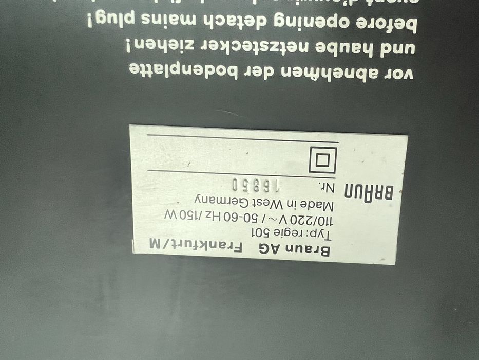 Braun 501 Regie , amplituner