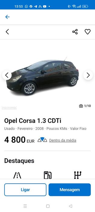 Opel Corsa D Sport 1.3 CDTI com poucos kms