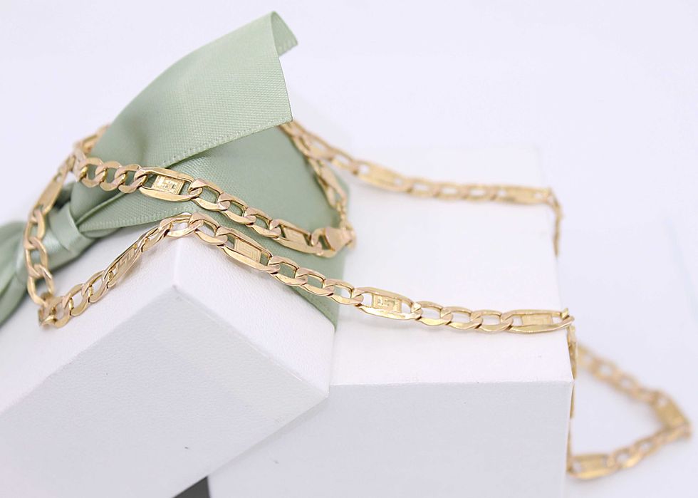 Złoty łańcuszek p.585/7,33g splot Figaro