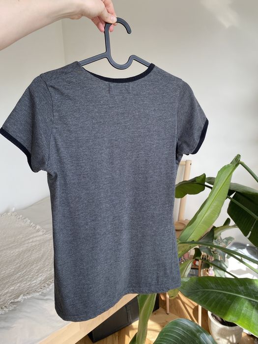 Tshirt PAN TU NIE STAŁ polska marka Facetka 36 S ciemno szara
