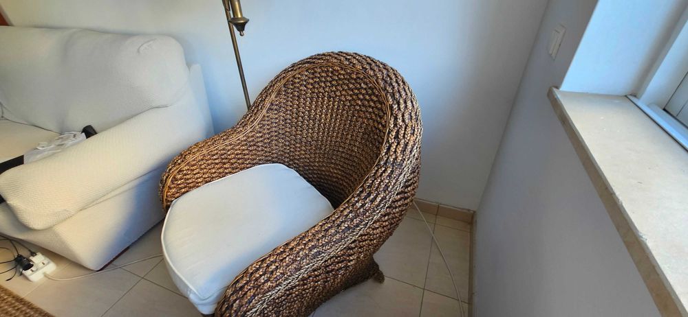 Conjunto de Sofas de Corda / Vime
