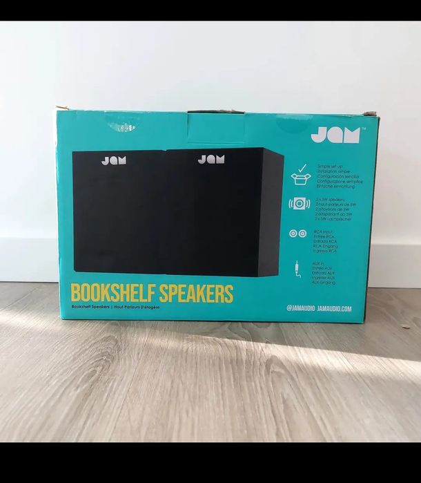 Colunas de som JAM Bookshelf Speakers, NOVAS
