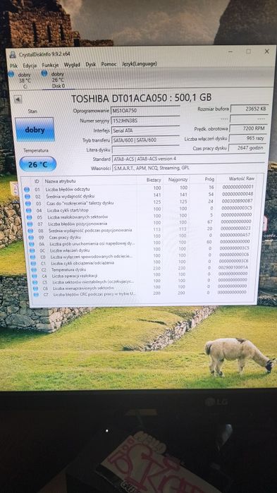 10 sztuk dysków 500GB