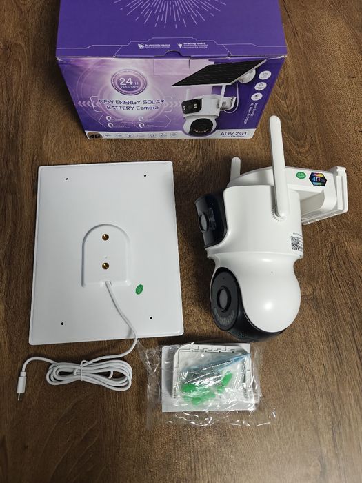 Kamera Solarna na Kartę SIM 4G iCSee Obrotowa IP66 8MP