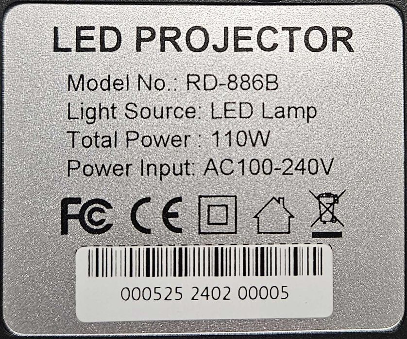 XUANPAD 2024 Ulepszony Projektor Bluetooth 5G WIFI-RD886B 110W 4K