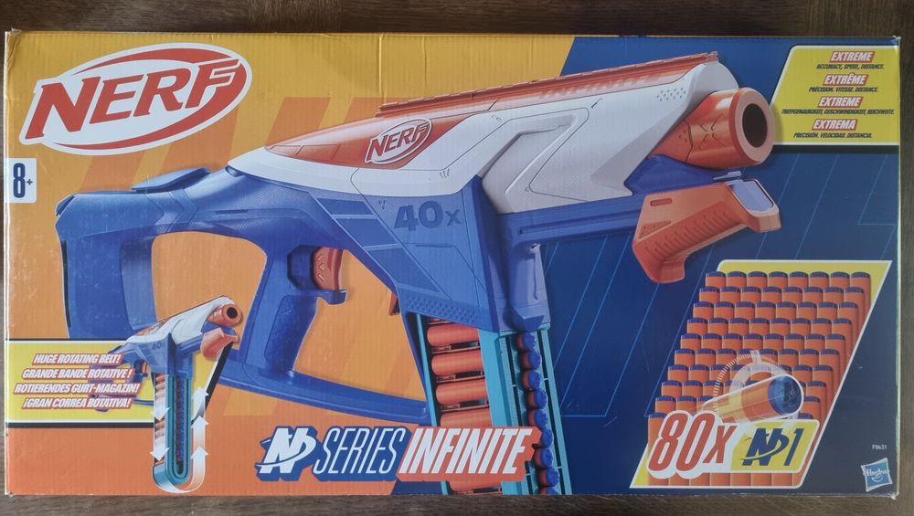 NERF N-Series Infinite Blaster + strzałki