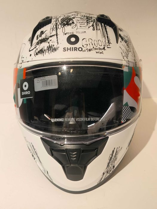 Capacete SHIRO  integral dupla-viseira mota scooter novo