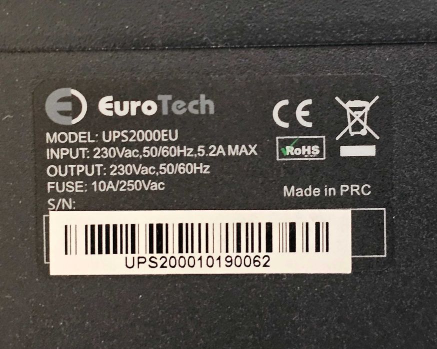 UPS Eurotech Smart 2000VA