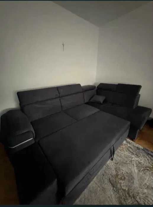 Narożnik wypoczynkowy granatowy