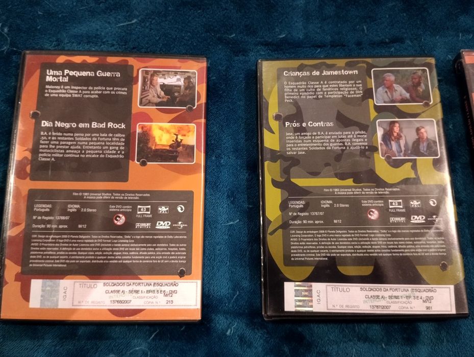 3 DVDs soldados da fortuna esquadrão classe A