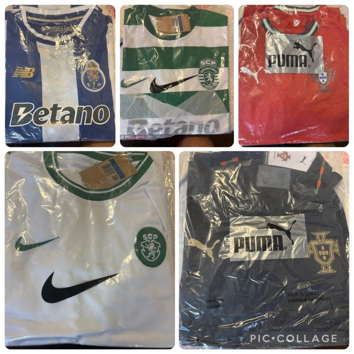 Varias camisolas futebol
