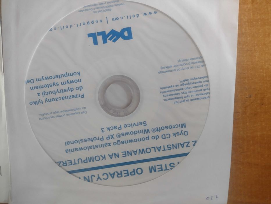 Płytka instalacyjna Dell windows 7 32 bit
