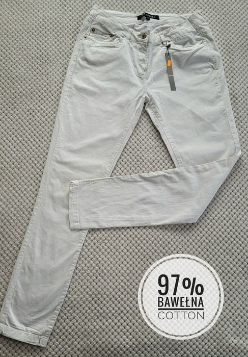 Nowe spodnie damskie jeansowe dżinsowe rurki bawełna rozm. 38 M