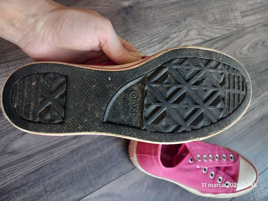 Niskie trampki Converse All Star 37,5 różowe 23cm  tenisówki