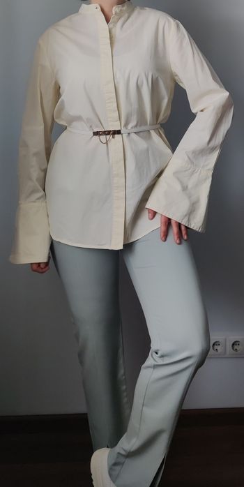 Кежуал штани брюки пудрово-блакитні S-M