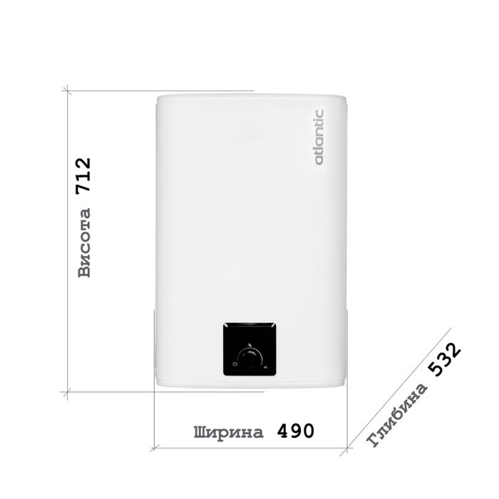 Водонагрівач Атлантік Атлантик Atlantic Steatite Cube VM 30-150л