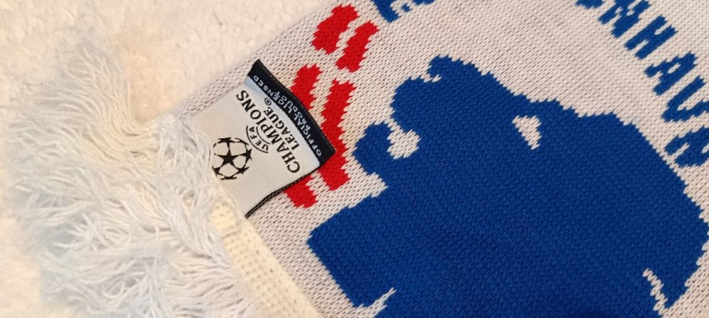 FC Barcelona FC Kopenhaga szalik piłkarski łączony używany